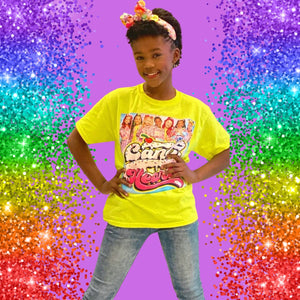 XOMG POP! "CANDY HEARTS" Neon t-shirt